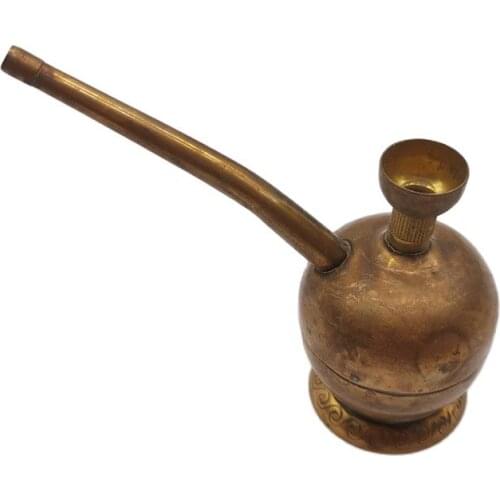 Early collection brass pipe hookah bag tobacco pot pure copper