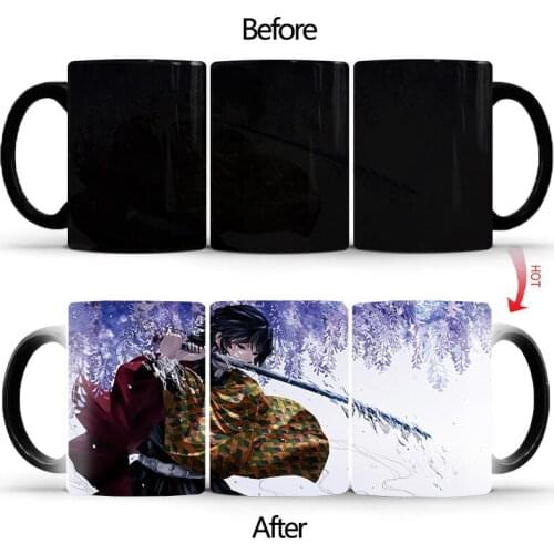 Creative Swordsman Color Changing Coffee Mug Cup Magic Ceramic Cups Milk Cups Coffee Mugs Drinkware Gift BSKT-029