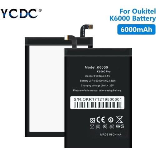Аккумуляторы для телефонов Oukitel K6000 Pro YCDC China At AliExpress