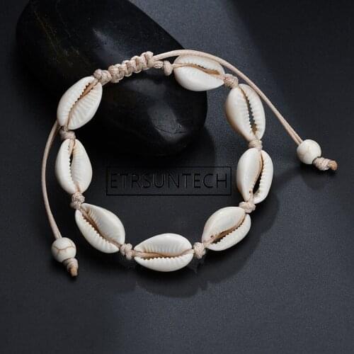 200pcs Bohemian Trendy Natural Seashell Handmade Bracelet For Women Shell Bracelets Party Girl Jewelry Gift