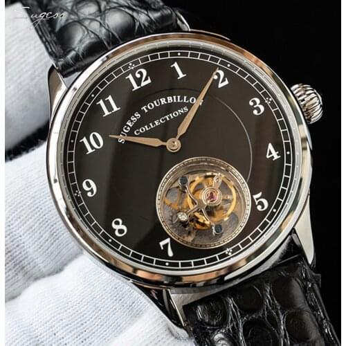 2021 Tourbillon Mechanical Mens Watch Manual Wind Seagull Movement Sapphire Reloj Hombre Business Watches Luxury Men Wristwatch