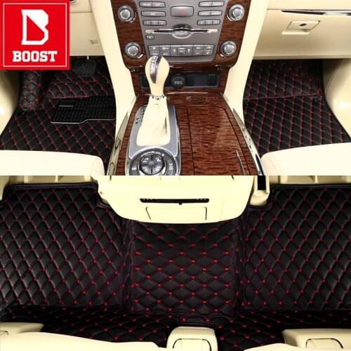 Boost Car Floor Mats For Nissan Note Terrano Safari Patrol Navara Waterproof Custom Automobile Auto Foot Pads
