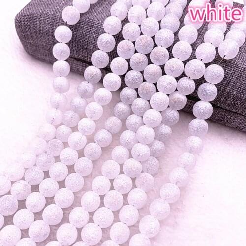 New 6/8mm Austrian Frosted Matt Crystal Glass Beads Loose Spacer Beads Handmade for Jewellery Making DIY Bracelet Necklace #05