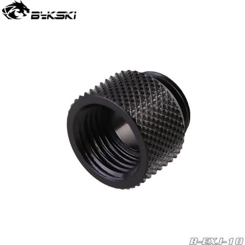 Bykski Male To Female 10mm Extender Black ,Silver,Gold,White,Red,Blue DIY Water Cooling Loop Fittings Accessory,G1/4"B-EXJ-10