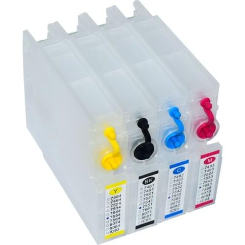 T9071 - T9074 T9081 - T9084 Refill ink cartridge For Epson WorkForce Pro WF 6590D 6090DW Printer