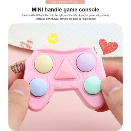 Childrens Mini Handle Gamem Machine Puzzle Interactive Decompression Toy Baby Memory Training Memory Game Machine Toy Gifts