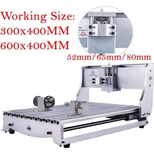 DIY Mini CNC 3040 6040 Frame Ball Screw with Nema 23 Stepper Motors 4 Axis for CNC 3040 Router Lathe Engraving Milling Machine