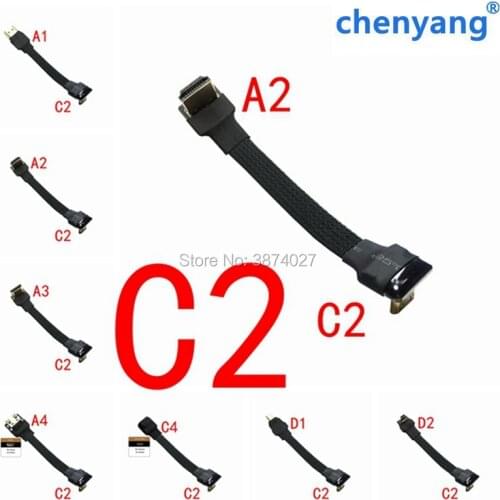 FPV Mini HDMI- compatible Micro HDMI Adapter 50cm FPC Ribbon Flat HDMI 2.0 Cable shielded for Multicopter Aerial Photography