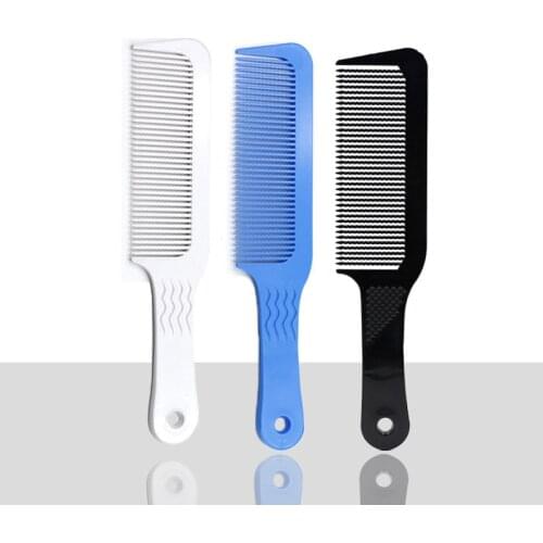 Black Static Long Waved Teeth Carbon Comb Women Make Hair Smooth Comb Professional Hairdressing Men Comb For Hairstyling