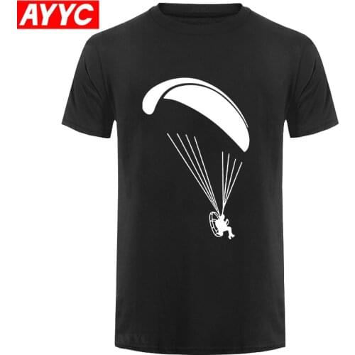 Paramotor flyer Paramotorist Fashion Men Tee Shirt Summer T shirt Cotton Mens raglan Short Sleeve O Neck Streetwear T Shirt