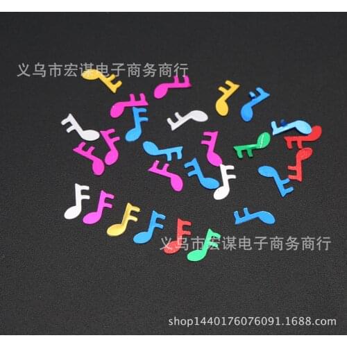 Musical note/Wedding decorations/15 grams Sequins PVC Flat for DIY Card Making Craft Color Collection