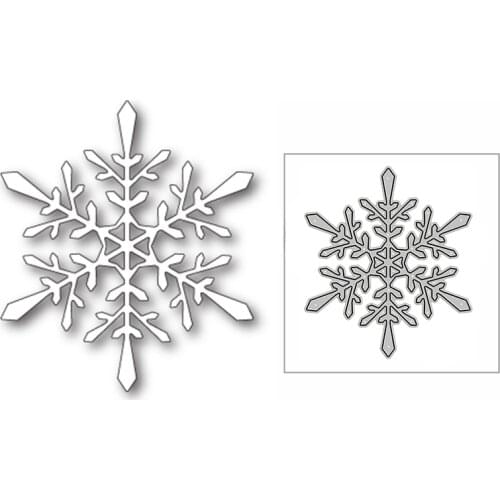 New Beautiful Snowflake Brooch 2020 Metal Cutting Dies for DIY Scrapbooking and Card Making Decorative Embossing Craft No Stamps