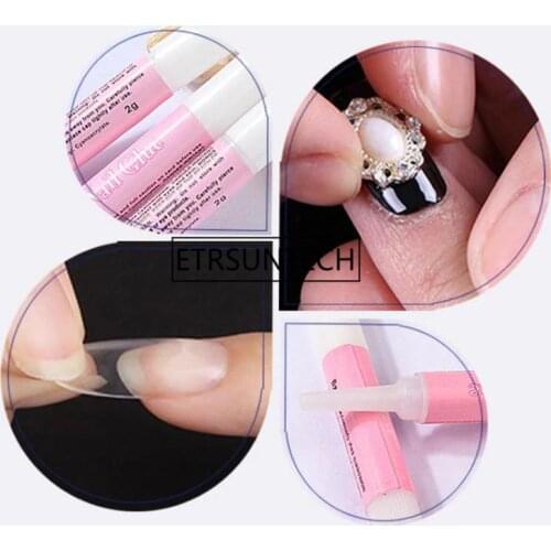 Wholesale Professional 2g Acrylic Nail Art Beauty Glue False Tips Manicure nail adhesive glue bonder 1000pcs/lot F1724