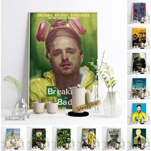 America Crime TV Series Breaking Bad Publicity Poster Movie Actor Character Portrait Canvas Painting Bar Pub Club Wall Art Decor