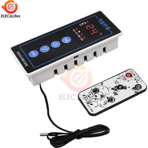 AC 110V-220V 2500W smart Intelligent Thermostat Room Electric Floor Heating Temperature Controller with Infrared remote control