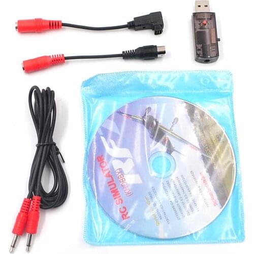 22 in 1 RC USB Flight Simulator Cables support Realflight G7 phoenix 5.0 for FPV Drone Flysky i6x FUTABA Radiolink AT9s at10