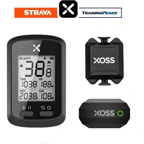 XOSS G Bicycle GPS Computer Speedometer Cycle Tracker Bike Odometer Waterproof Bluetooth Cadence Speede HRM Sync APP ANT