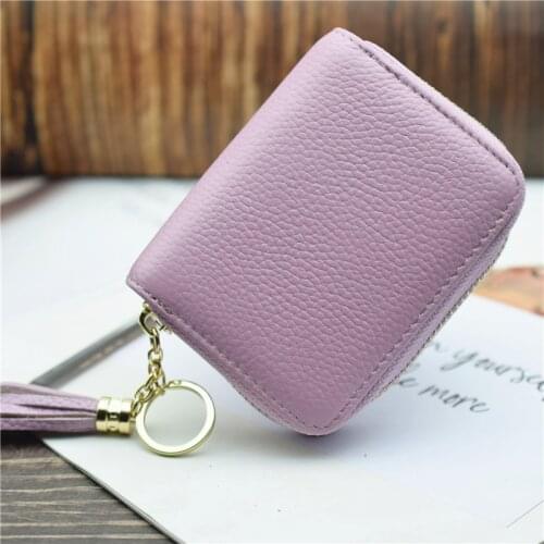WESTERN AUSPICIOUS Business Card Holder Women Leather card wallet Black/red/blue/coffee/pink/purple ID/Credit Card Holder Wallet