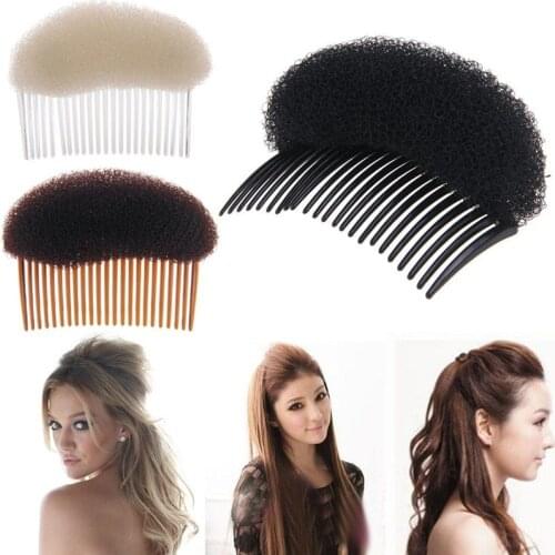 1Pcs Women Forehead Hair Volume Fluffy Sponge Clip Hair Styling Clip Lady Hair Comb Makeup Comb Hairdressing Tool Accessories