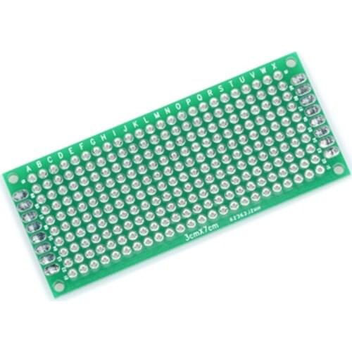 10pcs Double Side Prototype PCB diy Universal Printed Circuit Board 3x7cm
