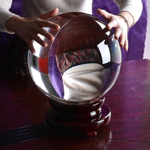 200mm Transparent Large Crystal Ball Figurines Glass Sphere Home Decoration Hot Sales