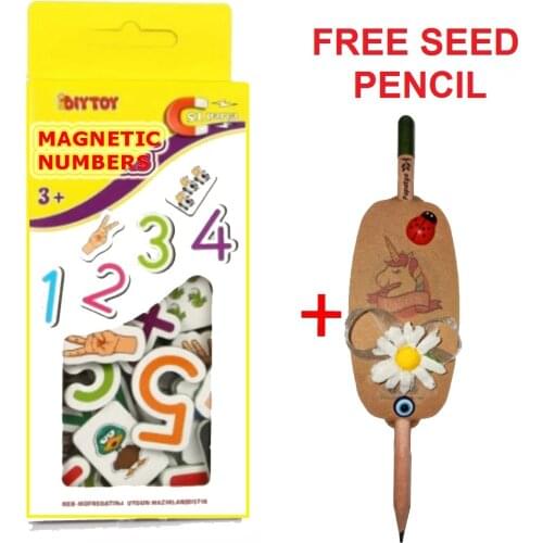 3D Magnetic Numbers 51pcs Fridge Magnets Teaching Magnetic Numbers Magnet Educational Toys Sticker Magnet Home Decor Kitchen