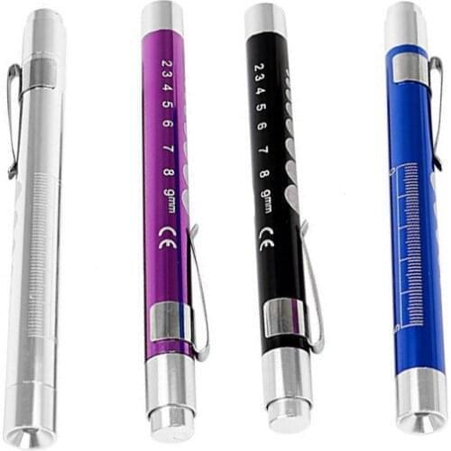 5Pcs/ Set Tattoo LED Flashlight Medical Pen Light Mini Inspection Lamp Powered by AAA Batteries Emergency Torch Light Flashlight
