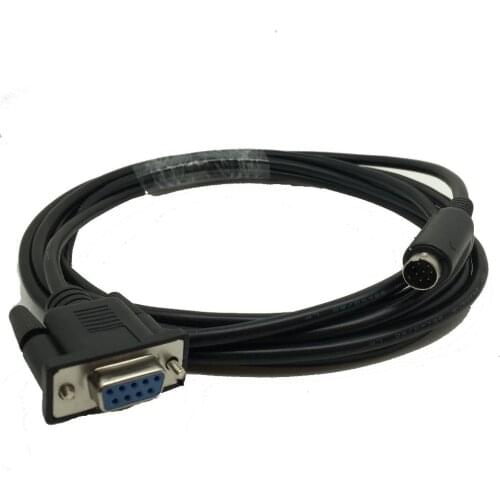 8P Mini Din Male to Female DB9 RS232 PLC Cable 2.5M for Mitsubishi Melsec PS2 to DB9 keyboard cable 3M 5M 1.5m 6ft