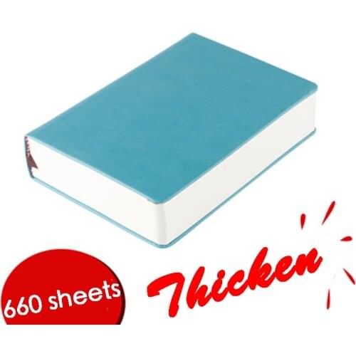 A4 A5 A6 Extra thick blank Pages Notebook Office meeting Hand drawn sketchbook Notepad 330 sheets Diary Leather Stationery Gift