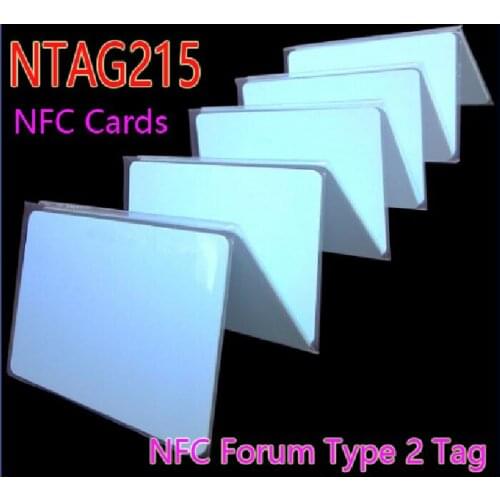 NFC NTAG215 Chip ISO14443A NFC Card RFID Tag for All NFC Mobile Phone 100pcs