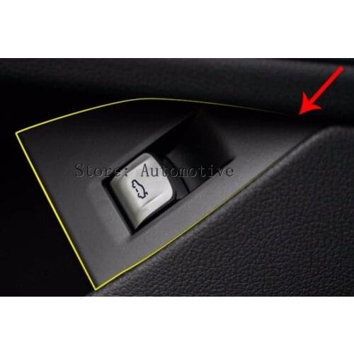 For BMW 7 Series G11 G12 730li 740li 750li 2016-2017 Car Accessories ABS Matte Chrome Interior Rear Tail Door Switch Cover Tri