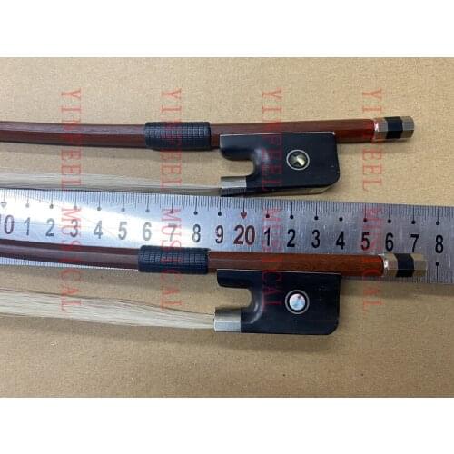 Hot sale 1pcs of small size Brazilwood Octagonal cello bow Ebony Frog White Horse Hair length 27cm for gift for babt