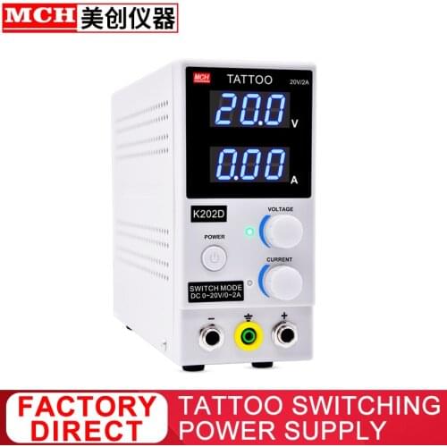 18V 20V 2A Tattoo Switching Power Supply Professional Tattoo Power Supply DC Tattoo Power Supply For Tattoo Machine K202D K202W