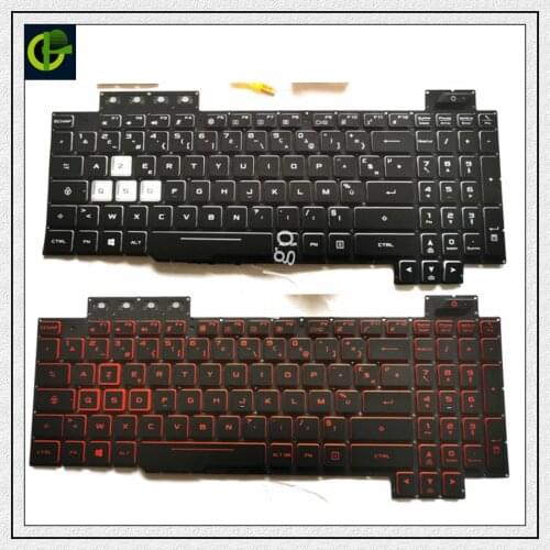 French Backlit Azerty Keyboard for ASUS ROG FX80 FX80S FZ80 ZX80 FZ80G FX80G ZX80G FX86 FX86S FX86F FX86FX FR