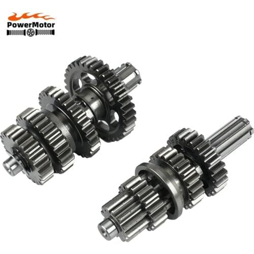 LF125 Transmission Gear Box Main Counter Shaft Assy For lifan 125 125cc 1P52FMI Horizontal Engine kayo BSE Dirt Pit Bike Parts