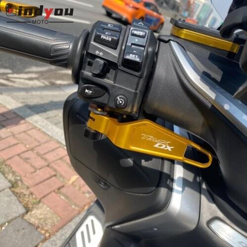 Logo tmax sx dx Motorcycle Accessories CNC Aluminum Parking Brake Lever For yamaha t-max tmax530 tmax 530 dx/sx 2017 2018 2019