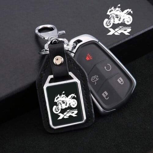 For BMW S1000XR S 1000 XR S 1000XR S1000 XR 2015-2021 Fashion motorcycle leather key ring Keychain with logo Accessories
