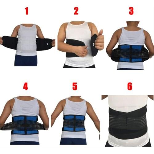 M L Neoprene Waist Support Adjustable Sports Waist Protector Men and Women Waist Trimmer Belt Lumber Belt Brace Big Size S XXXXL