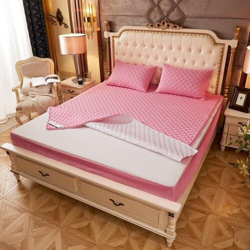 2021New Waterproof Mattress Cover Solid Color Zipper Type Six Sides All Inclusive Quilted Bed Mattress Protector