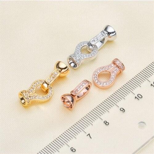 Wholesale DIY Natural Stones Beads Jewelry Making Accessories Silver/Gold/Rose Gold Metal Connector Clasps Findings