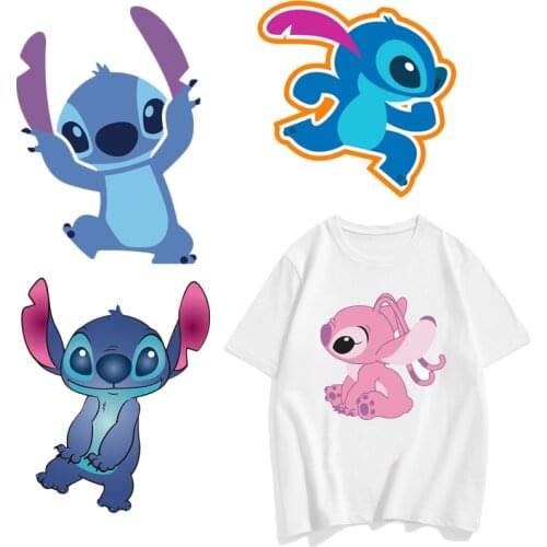 Lilo & Stitch lovely Stitch Clothing anime patch DIY T-shirt patch Hot stamped on clothes Iron clothes child Clothes stickers