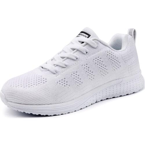 Comfortable Students Allmatch Tie Womens Sports Shoes Net Air Fitness Agam Shoes Woman Jogging Travel Running Shoes For Girl