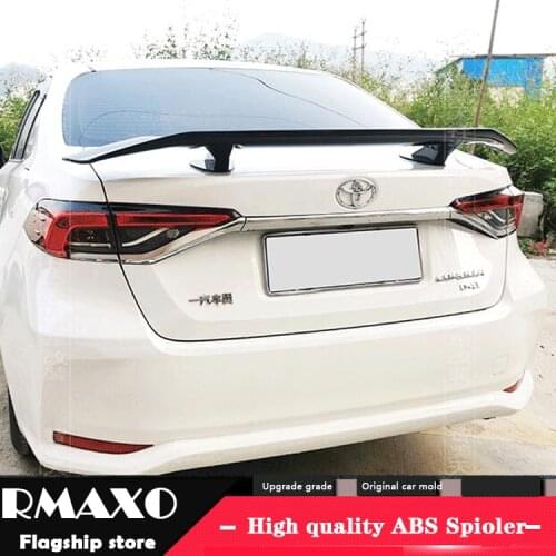 For Toyota Corolla Sedan Universal TF Spoiler 2019-2020 Corolla Spoiler ABS plastic Material Car Rear Wing Color Rear Spoiler