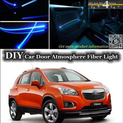 Interior Ambient Light Tuning Atmosphere Fiber Optic Band Lights For Holden Trax Inside Door Panel illumination (Not EL light)