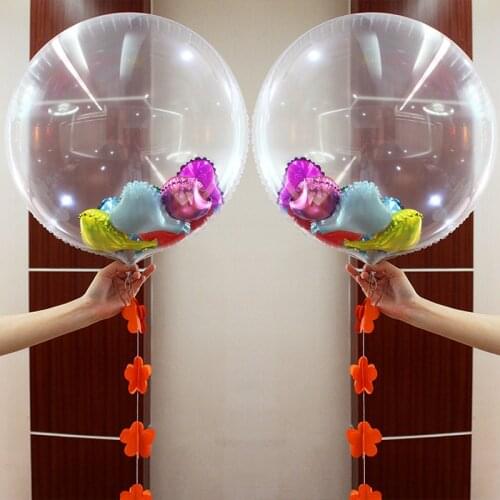 36 Inch Clear Foil Balloons Transparent Aluminum Foil Ballons Wedding Brithday Party Decor Globos Diy Love Valentines Day