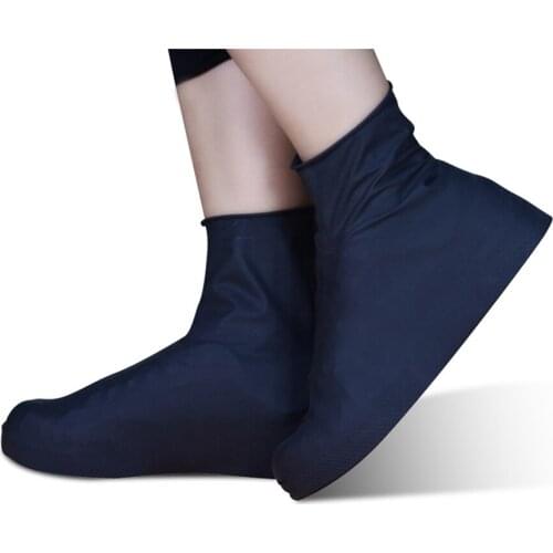 1 Pair Reusable Latex Shoe Cover S/M/L Waterproof Rain Shoes Covers Outdoor Camping Slip-resistant Rubber Rain Boot Overshoes