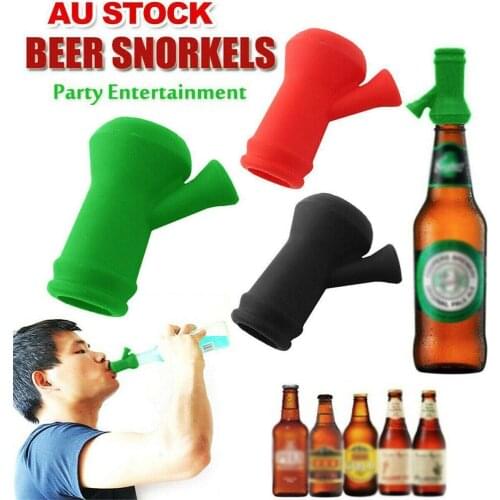 1pcs Creative Beer Bottle Blower Funnel Drink Bong Brewing Bar Hens Straw Entertainment For Party Tool Drink Beer Bucks Qui R2E0