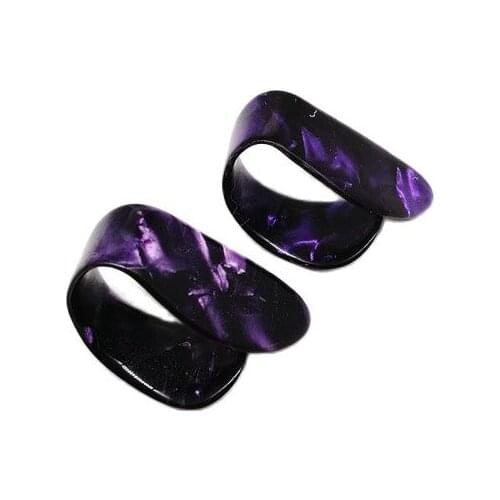 100pcs 1.2mm Finger & Thumb Guitar use Picks Grape purple guitar accessories Nice Pearl Diamond nail picks
