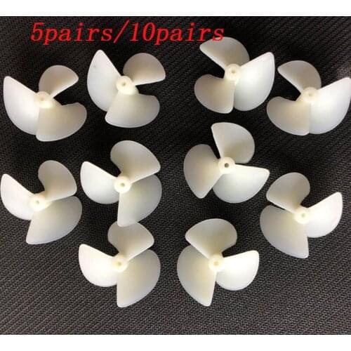 5Pairs Propellers CW CCW 36mm 28mm 42mm diameter 3 blades three electric blades Nylon paddle fr DIY boats models 2mm shaf