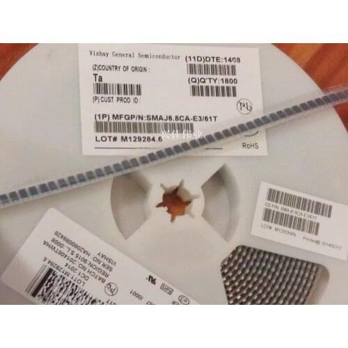 50PCS/LOT New SMAJ6.8CA SMA DO-214AC Screen Printing: 6V8C Bidirectional TVS Transient Diode